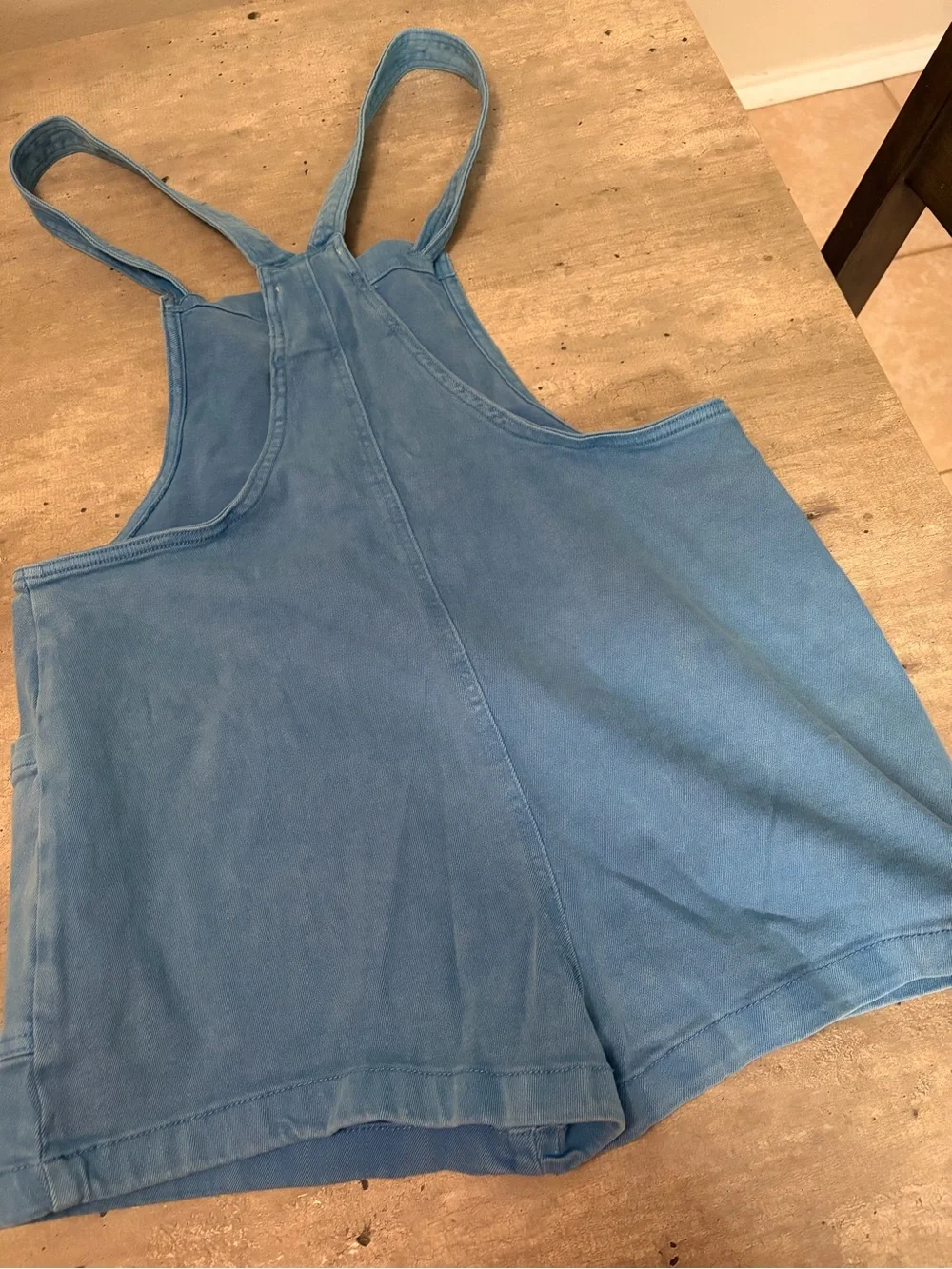 Zenana Outfitters Denim Blue Short Overalls Size Small NWOT